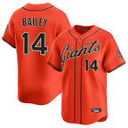 Choea SF.Giants #14 Patrick Bailey Player Orange Home Limited Stitched Jerseys