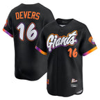 Choea SF.Giants #16 Rafael Devers Player Black 2025 City Connect Home Limited Stitched Jerseys