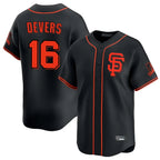 Choea SF.Giants #16 Rafael Devers Player Black 2026 Home Limited Stitched Jerseys