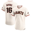 Choea SF.Giants #16 Rafael Devers Player Cream Home Limited Elite Stitched Jerseys