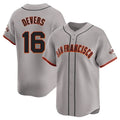 Choea SF.Giants #16 Rafael Devers Player Gray Home Limited Stitched Jerseys