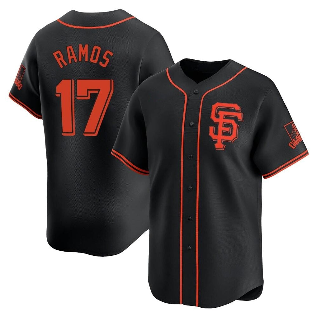 Choea SF.Giants #17 Heliot Ramos Player Black 2026 Home Limited Stitched Jerseys
