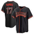 Choea SF.Giants #17 Heliot Ramos Player Black Alternate Limited Stitched Jerseys