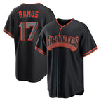 Choea SF.Giants #17 Heliot Ramos Player Black Alternate Limited Stitched Jerseys