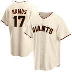 Choea SF.Giants #17 Heliot Ramos Player Cream Home Game Stitched Jerseys