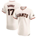 Choea SF.Giants #17 Heliot Ramos Player Cream Home Limited Elite Stitched Jerseys