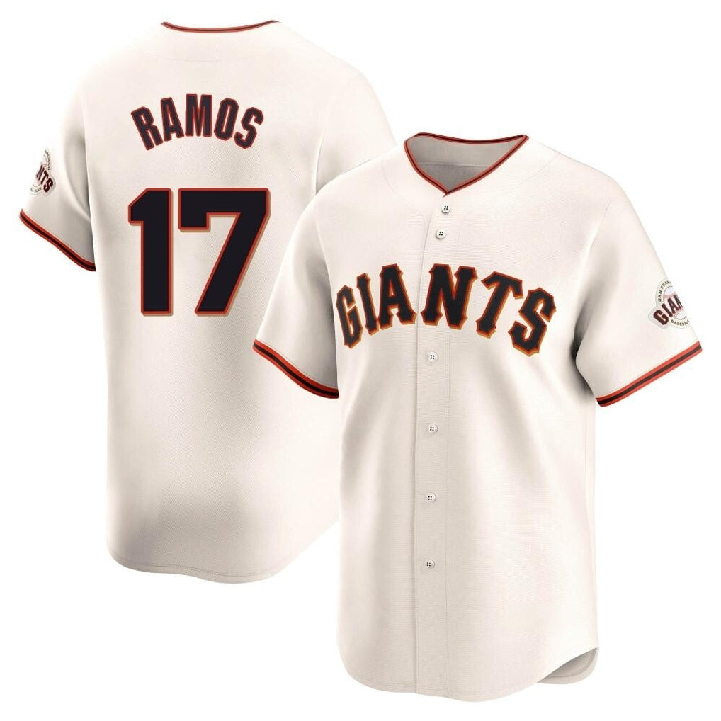 Choea SF.Giants #17 Heliot Ramos Player Cream Home Limited Stitched Jerseys