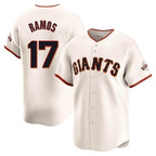 Choea SF.Giants #17 Heliot Ramos Player Cream Home Limited Stitched Jerseys