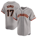 Choea SF.Giants #17 Heliot Ramos Player Gray Home Limited Stitched Jerseys