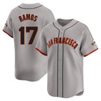 Choea SF.Giants #17 Heliot Ramos Player Gray Home Limited Stitched Jerseys