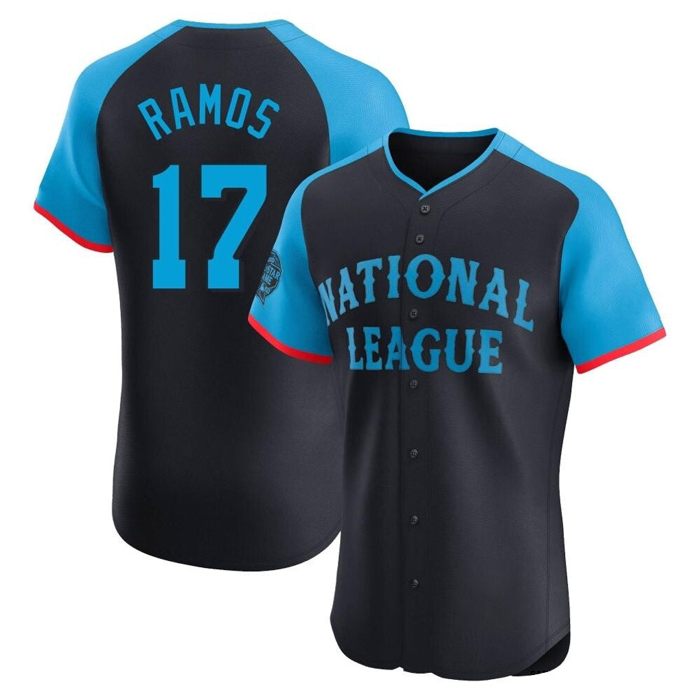 Choea SF.Giants #17 Heliot Ramos Player Navy National League All-Star Home Limited Elite Stitched Jerseys