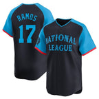 Choea SF.Giants #17 Heliot Ramos Player Navy National League All-Star Home Limited Stitched Jerseys