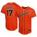 Choea SF.Giants #17 Heliot Ramos Player Orange Home Limited Stitched Jerseys