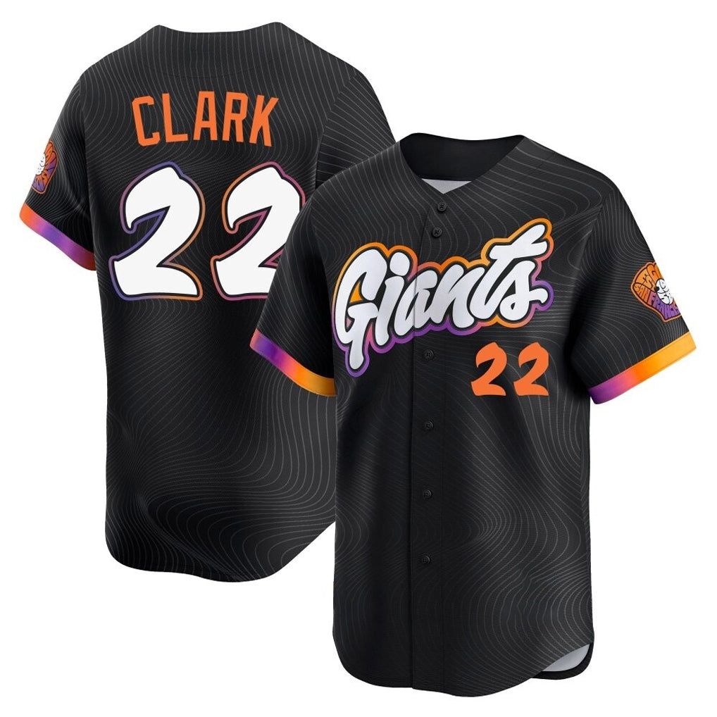 Choea SF.Giants #22 Will Clark Player Black 2025 City Connect Home Limited Stitched Jerseys