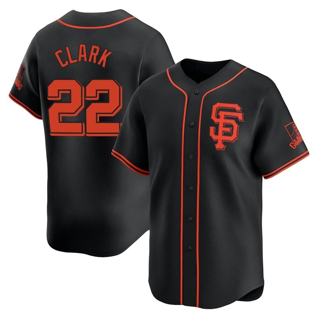 Choea SF.Giants #22 Will Clark Player Black 2026 Home Limited Stitched Jerseys