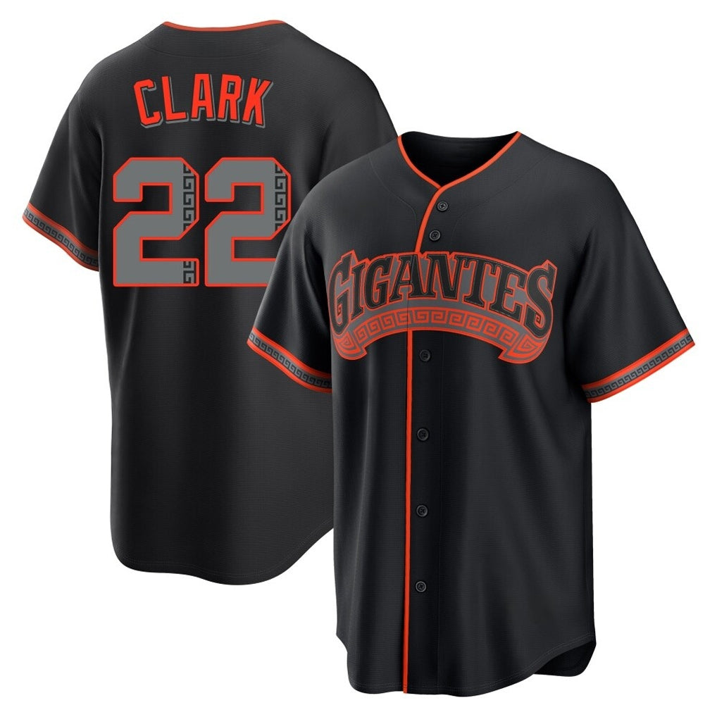 Choea SF.Giants #22 Will Clark Player Black Alternate Limited Stitched Jerseys