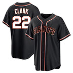 Choea SF.Giants #22 Will Clark Player Black Fashion Out Home Limited Stitched Jerseys