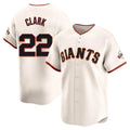 Choea SF.Giants #22 Will Clark Player Cream Home Limited Stitched Jerseys