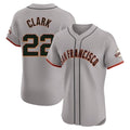 Choea SF.Giants #22 Will Clark Player Gray Home Limited Elite Stitched Jerseys