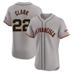 Choea SF.Giants #22 Will Clark Player Gray Home Limited Elite Stitched Jerseys