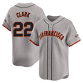 Choea SF.Giants #22 Will Clark Player Gray Home Limited Stitched Jerseys