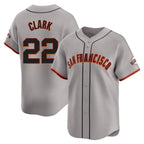 Choea SF.Giants #22 Will Clark Player Gray Home Limited Stitched Jerseys