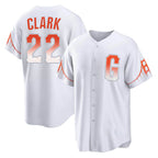Choea SF.Giants #22 Will Clark Player White City Connect Home Game Stitched Jerseys