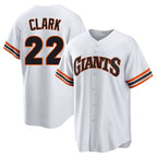 Choea SF.Giants #22 Will Clark Player White Home Game Stitched Jerseys