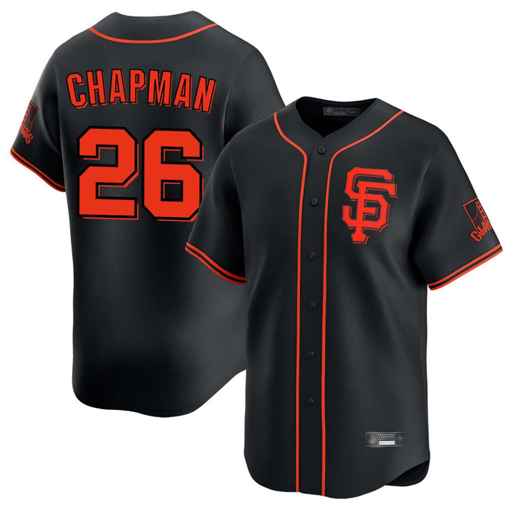 Choea SF.Giants #26 Matt Chapman Player Black 2026 Home Limited Stitched Jerseys