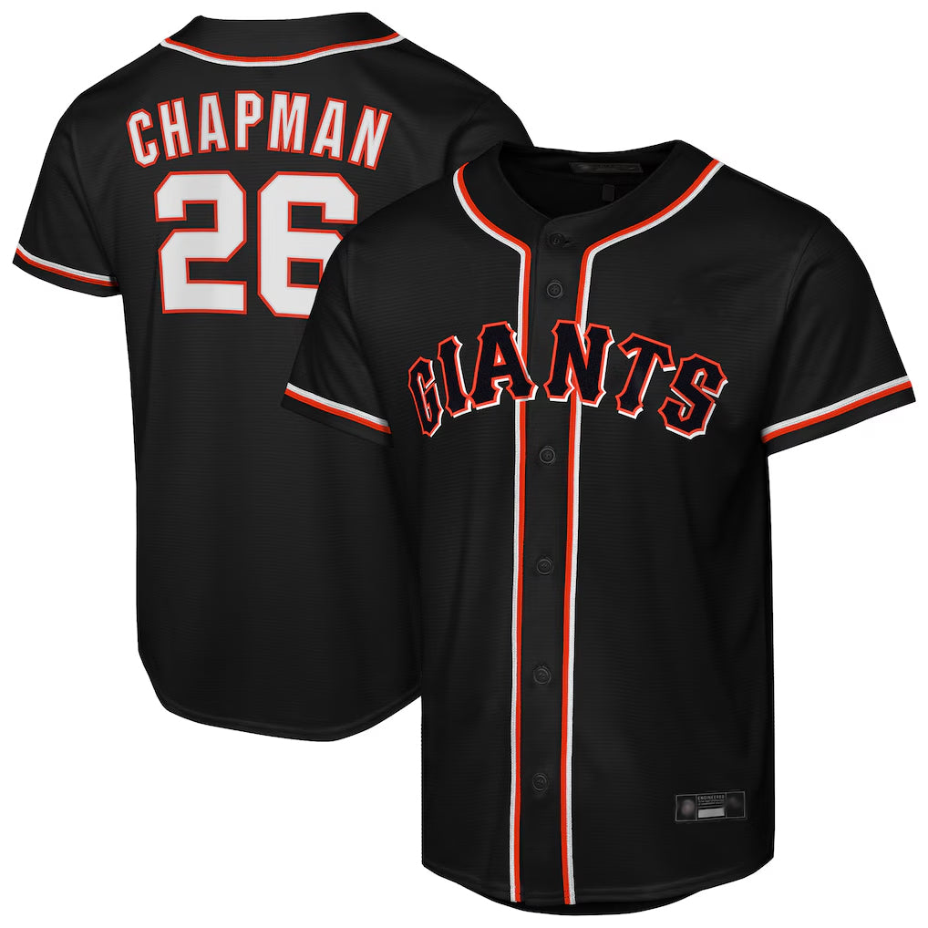 Choea SF.Giants #26 Matt Chapman Player Black Fashion Out Home Limited Stitched Jerseys