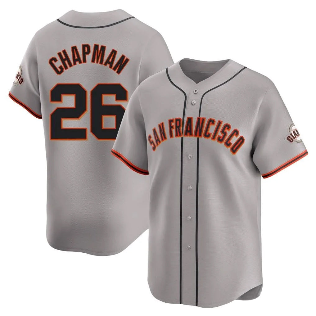 Choea SF.Giants #26 Matt Chapman Player Gray Home Limited Stitched Jerseys