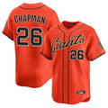 Choea SF.Giants #26 Matt Chapman Player Orange Home Limited Stitched Jerseys