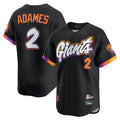 Choea SF.Giants #2 Willy Adames Player Black 2025 City Connect Home Limited Stitched Jerseys