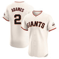 Choea SF.Giants #2 Willy Adames Player Cream Home Limited Elite Stitched Jerseys