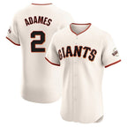 Choea SF.Giants #2 Willy Adames Player Cream Home Limited Elite Stitched Jerseys