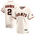 Choea SF.Giants #2 Willy Adames Player Cream Home Limited Stitched Jerseys