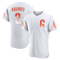 Choea SF.Giants #2 Willy Adames Player White City Connect Home Limited Elite Stitched Jerseys