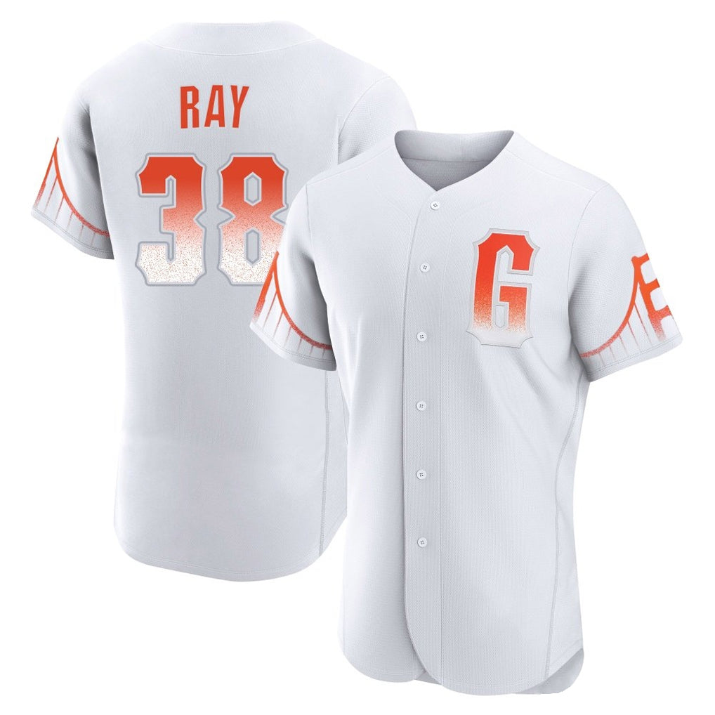 Choea SF.Giants #38 Robbie Ray Player White City Connect Home Limited Elite Stitched Jerseys