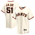 Choea SF.Giants #51 Jung Hoo Lee Player Cream Home Game Stitched Jerseys
