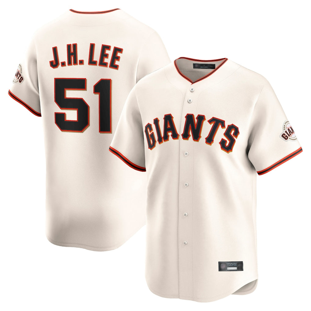 Choea SF.Giants #51 Jung Hoo Lee Player Cream Home Limited Stitched Jerseys