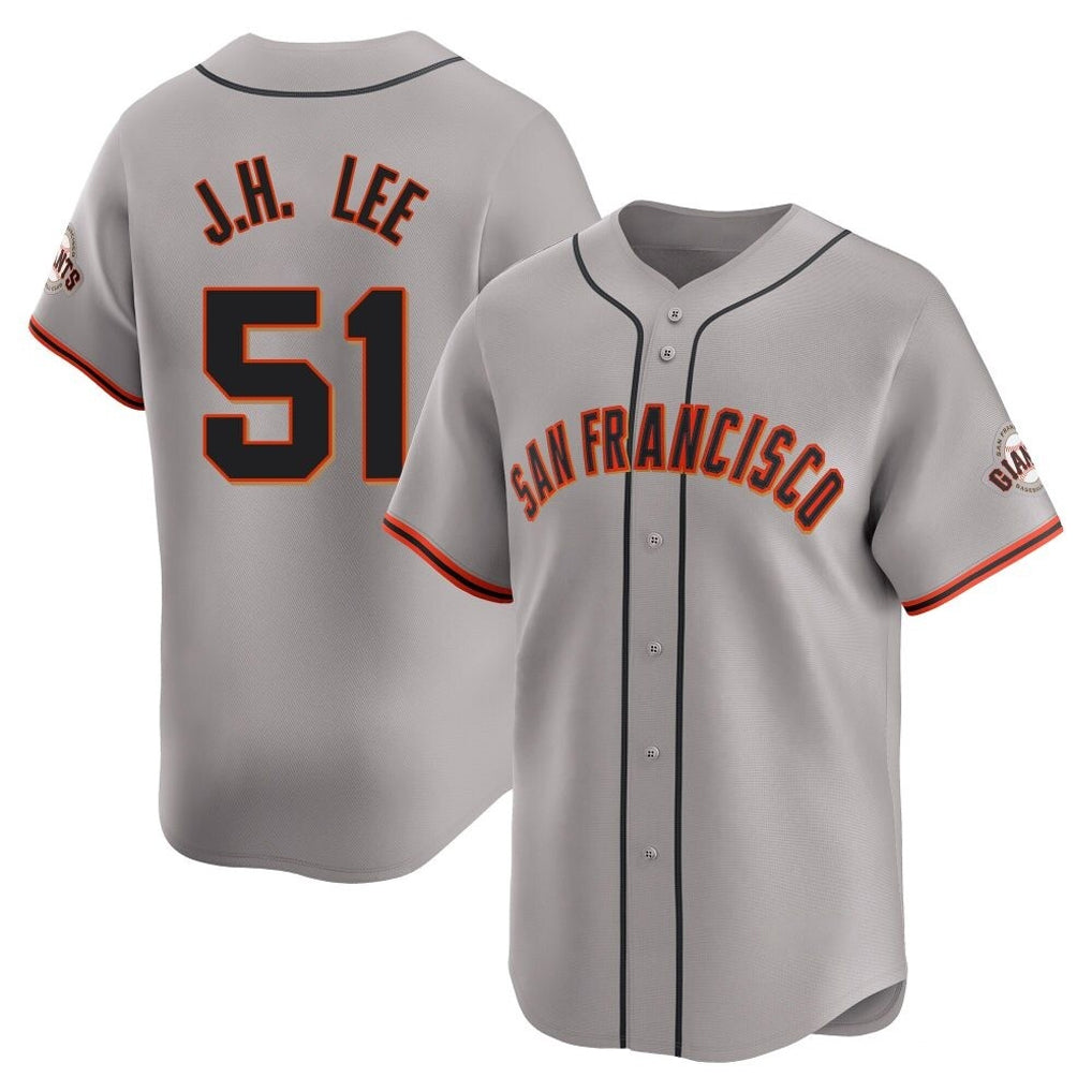 Choea SF.Giants #51 Jung Hoo Lee Player Gray Home Limited Stitched Jerseys