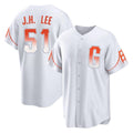 Choea SF.Giants #51 Jung Hoo Lee Player White City Connect Home Game Stitched Jerseys