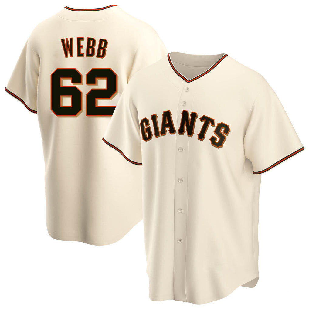 Choea SF.Giants #62 Logan Webb Player Cream Home Game Stitched Jerseys