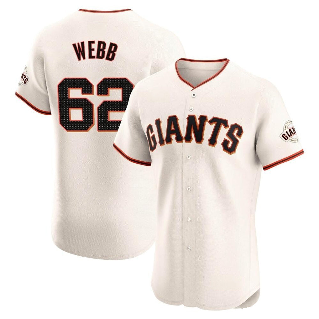 Choea SF.Giants #62 Logan Webb Player Cream Home Limited Elite Stitched Jerseys