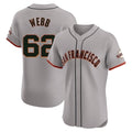 Choea SF.Giants #62 Logan Webb Player Gray Home Limited Elite Stitched Jerseys