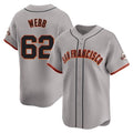 Choea SF.Giants #62 Logan Webb Player Gray Home Limited Stitched Jerseys