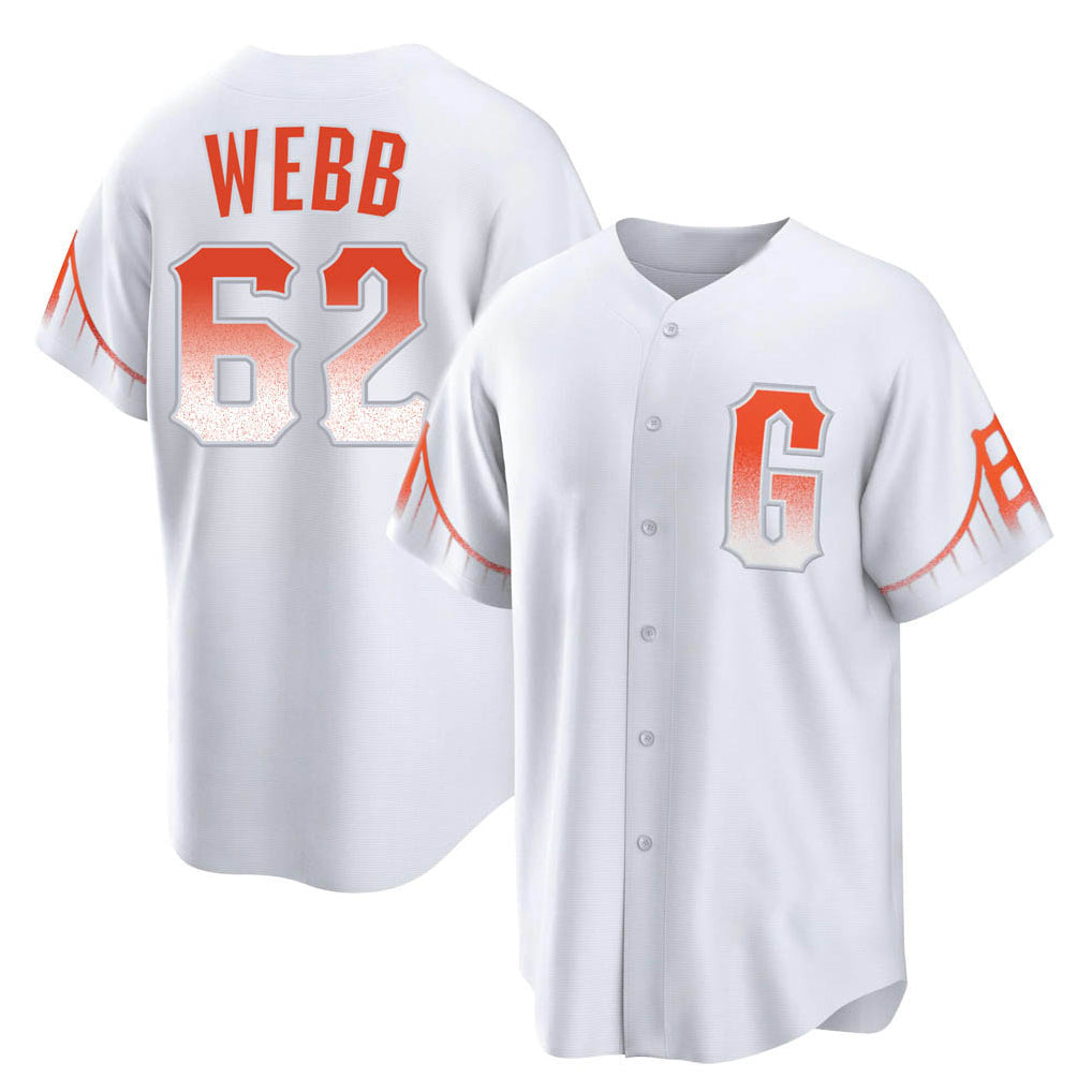 Choea SF.Giants #62 Logan Webb Player White City Connect Home Game Stitched Jerseys