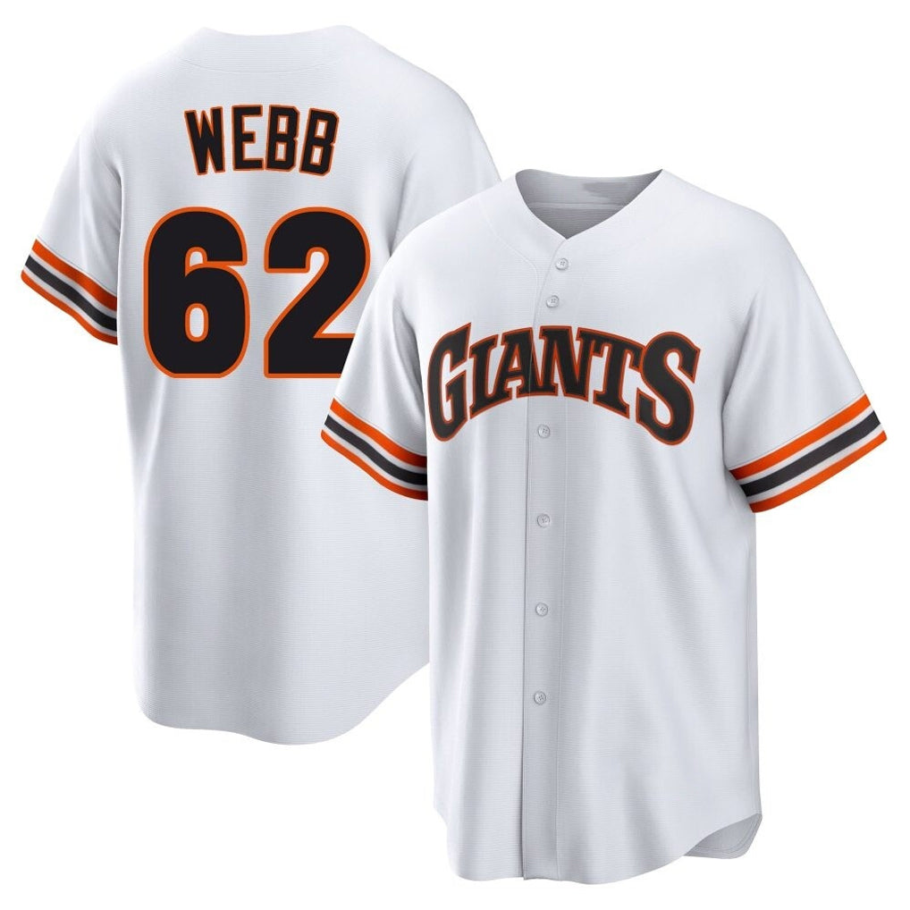 Choea SF.Giants #62 Logan Webb Player White Home Game Stitched Jerseys