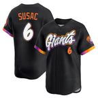 Choea SF.Giants #6 Daniel Susac Player Black 2025 City Connect Home Limited Stitched Jerseys