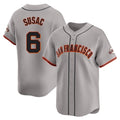 Choea SF.Giants #6 Daniel Susac Player Gray Home Limited Stitched Jerseys
